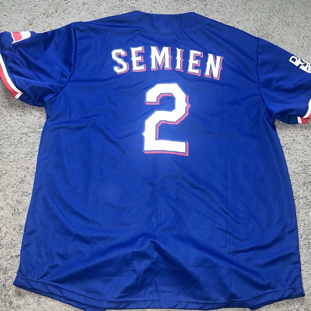 Marcus Semien #2‎ Texas Rangers 2023 World Series Champions SGA Jersey Men's XL